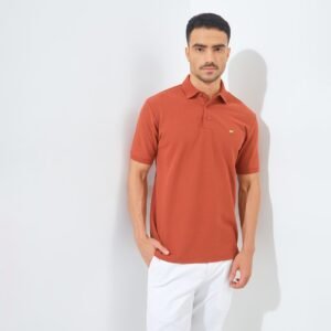 Jack Nicklaus Ralph Polo Shirt Pria Regular Fit Brown Red