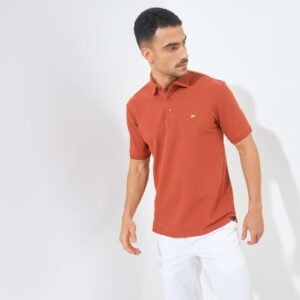 Jack Nicklaus Ralph Polo Shirt Pria Regular Fit Brown Red