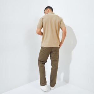 Jack Nicklaus Ralph Polo Shirt Pria Regular Fit Medium Brown