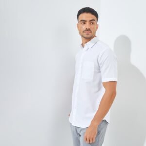 Jack Nicklaus Rochester Kemeja Pria Lengan Pendek Slim Fit Putih