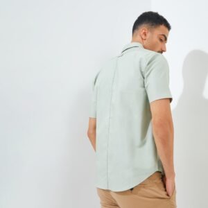 Jack Nicklaus Rochester Kemeja Pria Lengan Pendek Slim Fit Green Sage