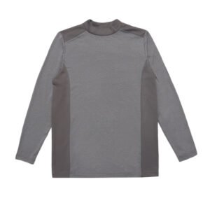 Jack Nicklaus Siriano Premium Heather Pieced Mock Neck Polo Cold Nikel