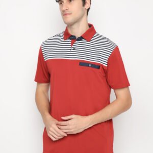 Jack Nicklaus Griffin Premium High Stripe Polo Red Root