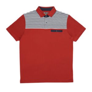 Jack Nicklaus Griffin Premium High Stripe Polo Red Root