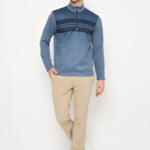 Jack Nicklaus Martinez Premium Ombre Chest Stripe Sweater Blue Knit