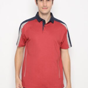 Jack Nicklaus Killian Premium Pieced Color Block Polo Red Root