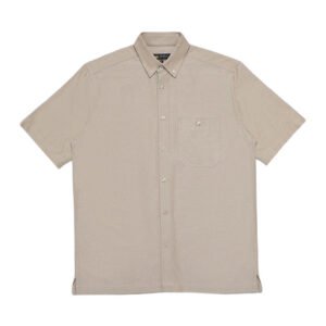 Jack Nicklaus Spencer Kemeja Pria Lengan Pendek Regular Fit Tapenade Brown