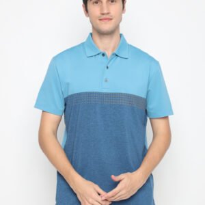Jack Nicklaus Maxwell Premium Ombre Chest Stripe Polo Classic Navy