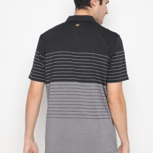 Jack Nicklaus Rimondi Premium Heather Fine Stripe Polo Caviar