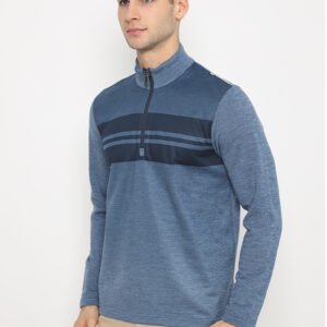 Jack Nicklaus Martinez Premium Ombre Chest Stripe Sweater Blue Knit