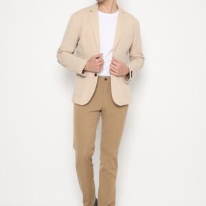 Jobb Bingham Jas Pria Slim Fit Beige