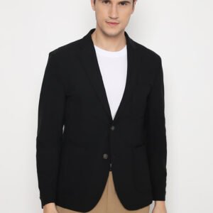 Jobb Rexford-T2 Blazer Pria Slim Fit Hitam