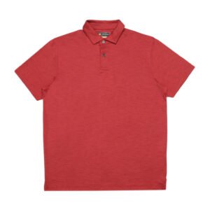 Jack Nicklaus Woodwick Premium Tonal Two Color Solid Polo Red Root