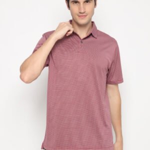 Jack Nicklaus Xavier Premium Feeder Stripe Polo Red Root