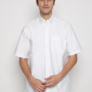 Jack Nicklaus Polaris Kemeja Pria Lengan Pendek Regular Fit Putih