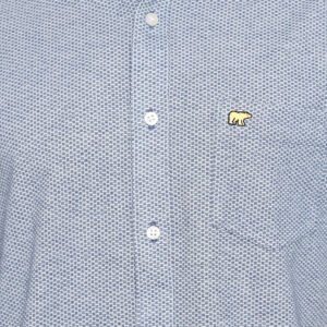 Jack Nicklaus Regis Kemeja Pria Lengan Pendek Slim Fit Biru