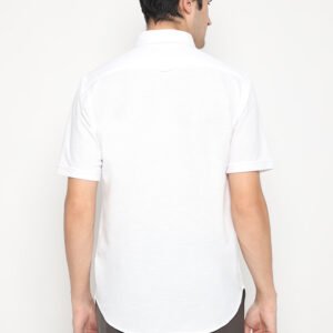 Jack Nicklaus Regis Kemeja Pria Lengan Pendek Slim Fit Putih