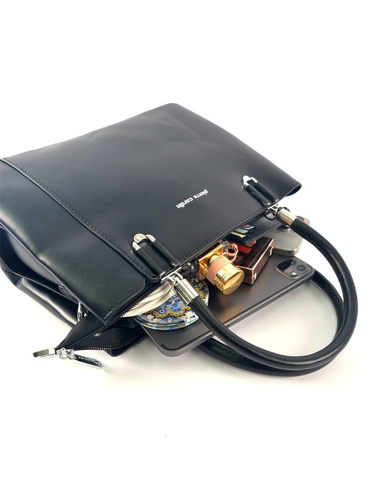 Pierre Cardin Top Handle Bag Black 9121529101BLA - Image 6