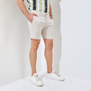 Jack Nicklaus Florian Premium Celana Pendek Pria Regular Fit Bahamas Sand