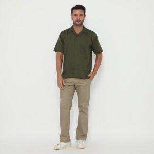 Jack Nicklaus Morpheus Kemeja Pria Lengan Pendek Relaxed fit Army Green