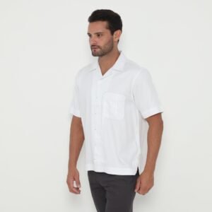 Jack Nicklaus Morpheus Kemeja Pria Lengan Pendek Relaxed Fit White