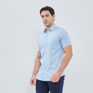 Jobb Arrilo Kemeja Pria Lengan Pendek Slim Fit Biru