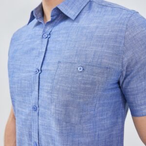 Jobb Comino Kemeja Pria Lengan Pendek Slim Fit Medium Blue