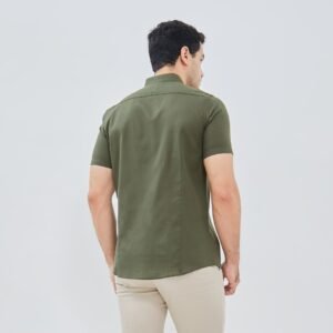 Jobb Giaco Kemeja Pria Lengan Pendek Slim Fit Olive