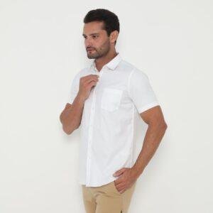 Jobb Grayden Kemeja Pria Lengan Pendek Slim Fit Putih