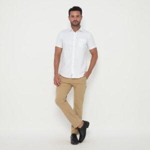 Jobb Grayden Kemeja Pria Lengan Pendek Slim Fit Putih