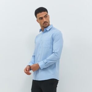 Jobb Ortega Kemeja Pria Lengan Panjang Slim Fit Light Blue
