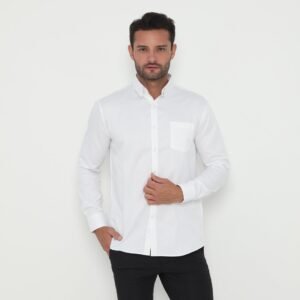 Jobb Sutherland Kemeja Pria Lengan Panjang Regular Fit Putih