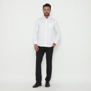 Jobb Sutherland Kemeja Pria Lengan Panjang Regular Fit Putih
