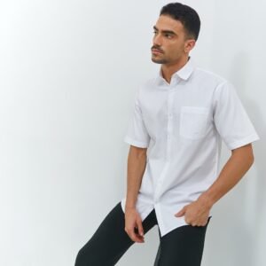 Jobb Westphal Kemeja Pria Lengan Pendek Regular Fit Putih