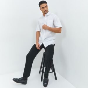 Jobb Westphal Kemeja Pria Lengan Pendek Regular Fit Putih