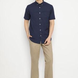 Jack Nicklaus Forester Kemeja Pria Lengan Pendek  Slim Fit Navy