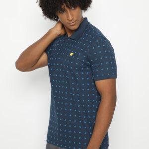 Jack Nicklaus Aero Polo Shirt Pria Slim Fit Navy