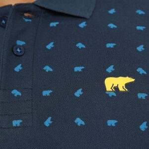 Jack Nicklaus Aero Polo Shirt Pria Slim Fit Navy