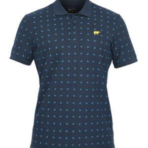 Jack Nicklaus Aero Polo Shirt Pria Slim Fit Navy