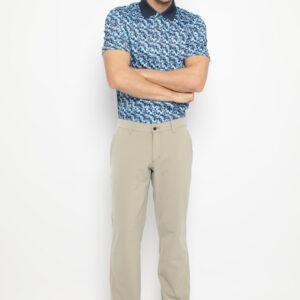 Jack Nicklaus Avellino Premium Optical Grid Geometric Print Polo Classic Navy