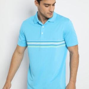 Jack Nicklaus Bari Premium Multi Chest Stripe Polo Mediterranean Sea
