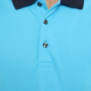 Jack Nicklaus Brescia Premium Side Pieced Color Block Polo Mediterranean Sea