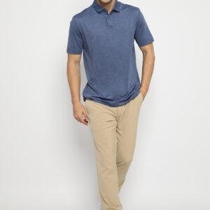 Jack Nicklaus Cagliari Premium Tonal 2 Color Solid Polo Classic Navy