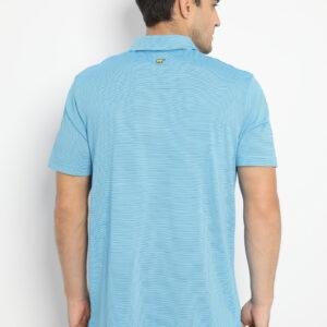 Jack Nicklaus Catania Premium Feeder Stripe Polo Mediterranean Sea