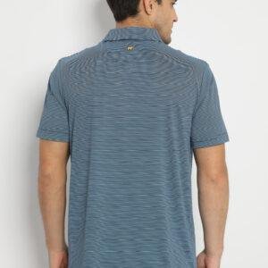 Jack Nicklaus Catania Premium Feeder Stripe Polo Classic Navy