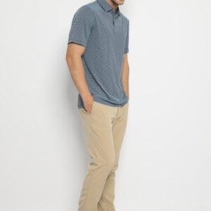 Jack Nicklaus Catania Premium Feeder Stripe Polo Classic Navy