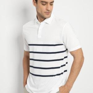 Jack Nicklaus Ferrara Premium Engineered Body Stripe Polo Bright White