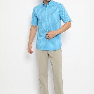 Jack Nicklaus Peguria Large Gingham Check Shirt Turkish Sea