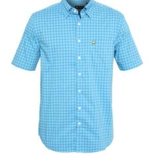 Jack Nicklaus Peguria Large Gingham Check Shirt Turkish Sea