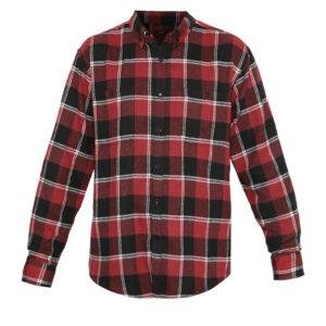 Jobb Loreyo Kemeja Pria Flannel Lengan Panjang Regular Fit Maroon